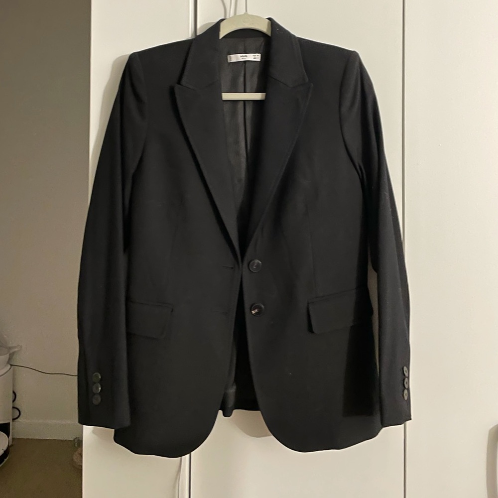 Mango Suit black blazer